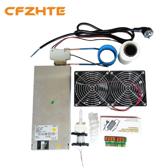 2500W ZVS Induction Heater Induction Heating PCB Board Heating Machine Melted Metal + Coil Mayitr+