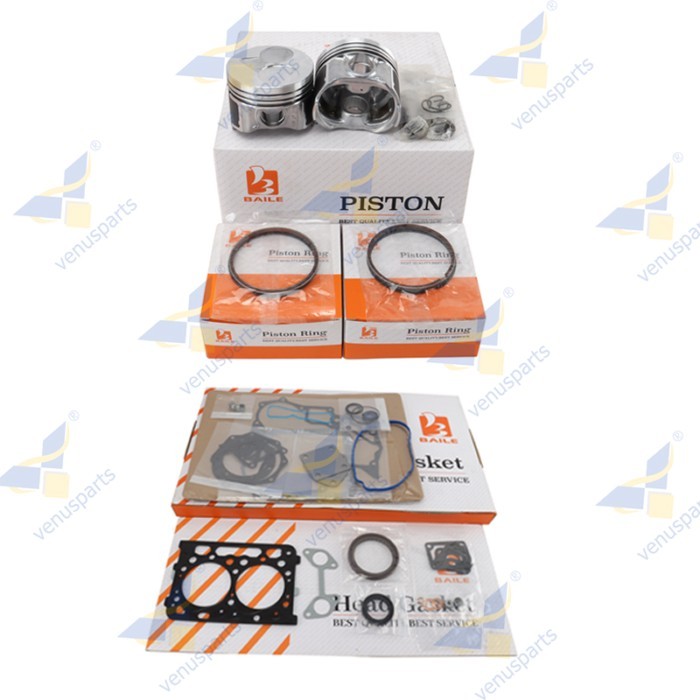 For Kubota Z602 Overhaul Rebuild Kit Piston Rings Full Gasket Set Engine Parts 1J091-21770 72*1.5HK