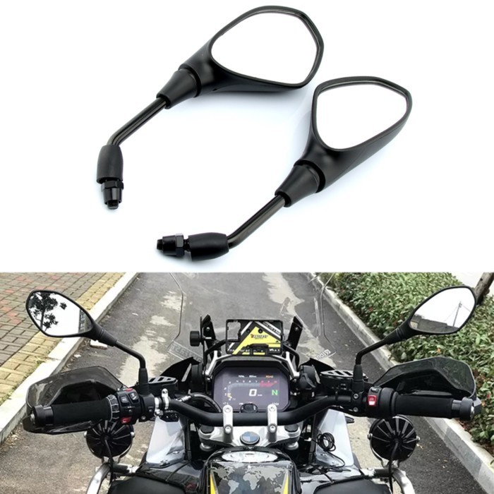 For BMW F800R R1200gs R1200GS R1200RT Universal 10mm Motorcycle Rearview Mirror Left&Right Rear Vie
