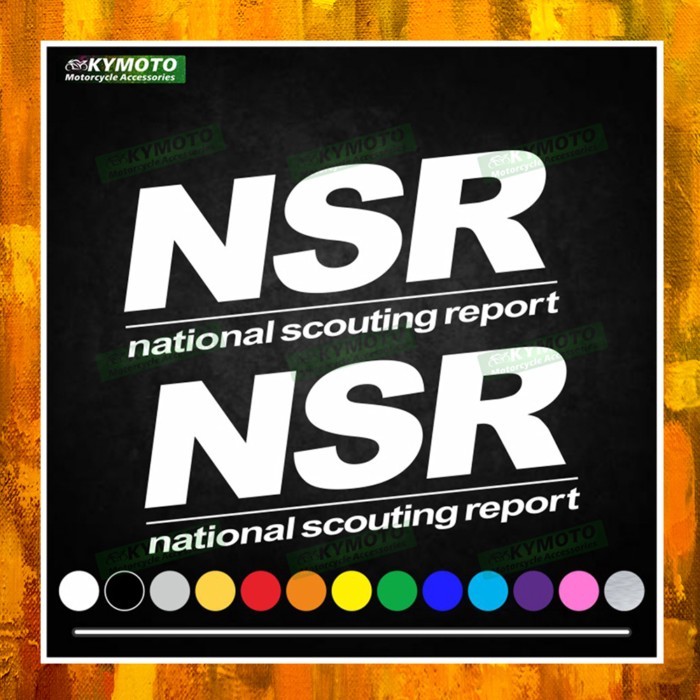 For Honda NSR125 NSR NSR250R Motorcycle Sticker Car Decal Decoration Fuel Tank Engine Logo Fairing