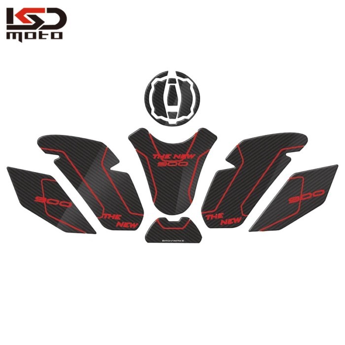 5D Carbon Motorcycle Sticker z900 Tank Pad Red Decal Kit For Kawasaki z900 Z900