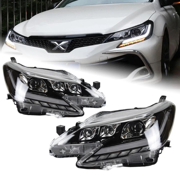 Car Styling Head Lamp for Mark X Headlights 2013-2020 Reiz LED Headlight LED DRL Dynamic Signal Bi