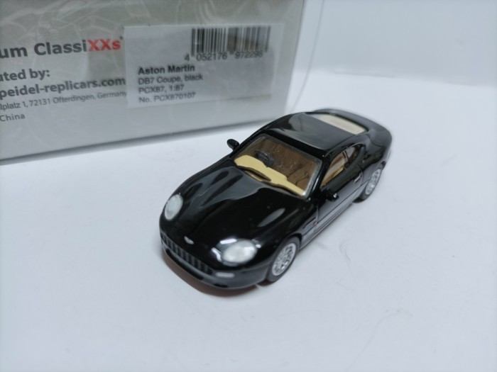 พรีเมี่ยม PCX 1/87 Aston Martin Martin Supercar รุ่น Aston Martin DB7 Black