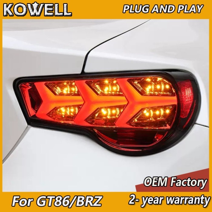 Car Styling for Toyota GT86 Taillight 2012-2019 Toyota 86 86GT BRZ Tail Lights DRL Fog Brake Turn S