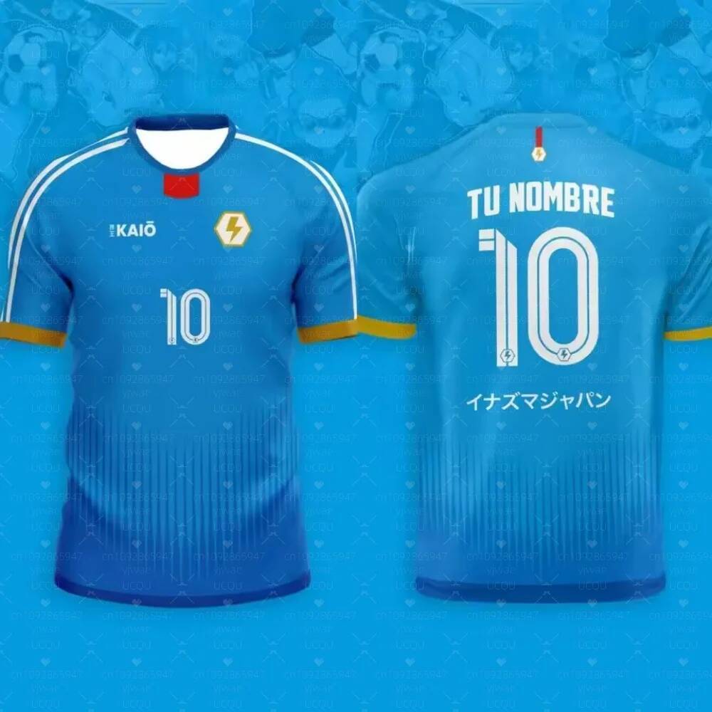 เสื้อยืดลายการ์ตูนญี่ปุ่น Inazuma Eleven แบบแขนสั้น เหมาะสำหรับเด็กผู้ชายใส่เล่นกีฬา