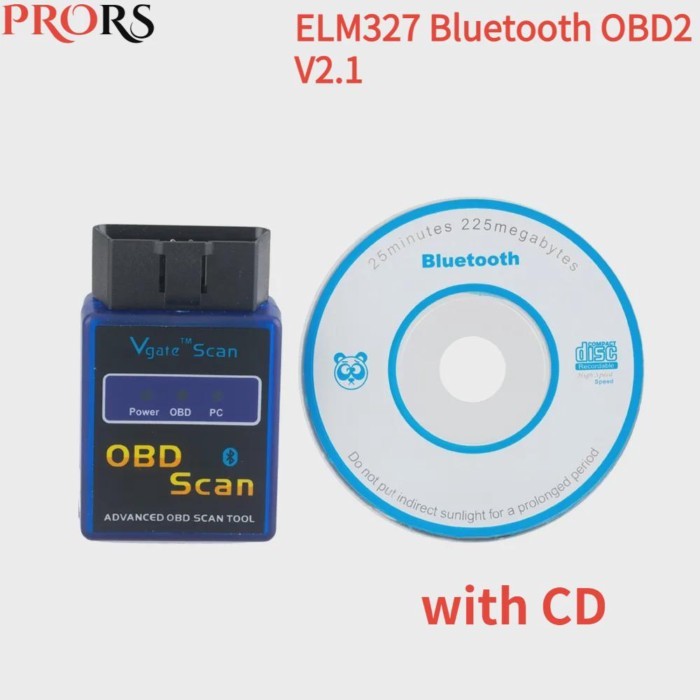 V2.1 OBDII Vgate Scan ELM327 Bluetooth Car-detector ELM 327 Diagnostic-tool OBD OBD2 / Advanced Obd