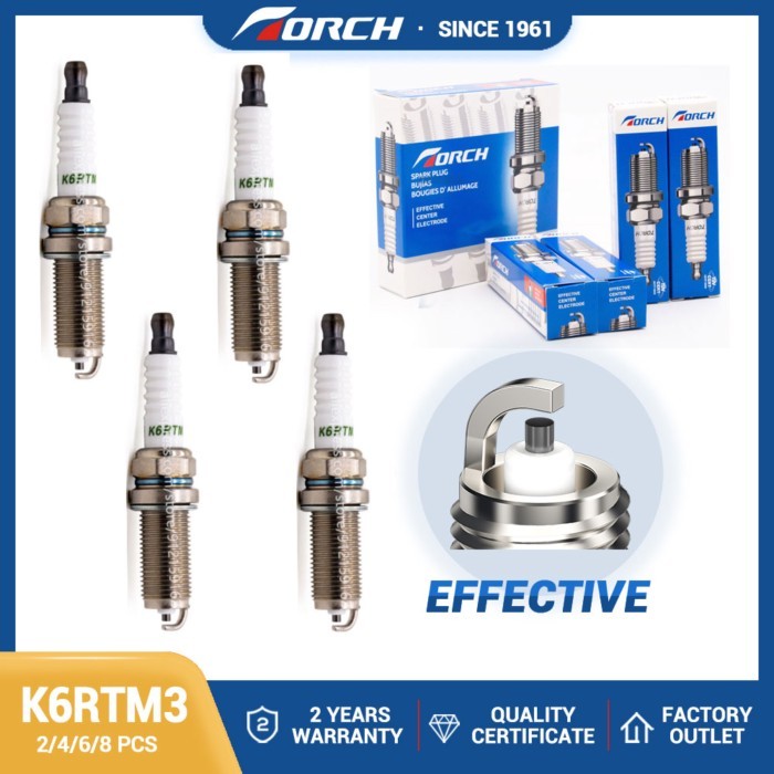 2-8PCS China Original Spark Plugs TORCH K6RTM3 Replace for MN137919 4A92S 1.6L 3707020-04 TNN4G15B