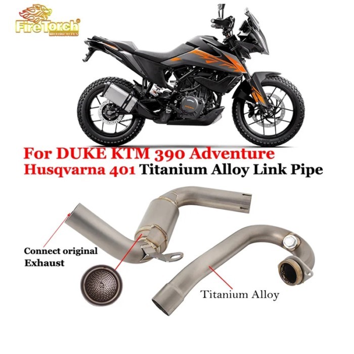For DUKE 250 KTM 390 Adventure Husqvarna 401 2020 - 2024 Motorcycle Exhaust Escape High Position Ti