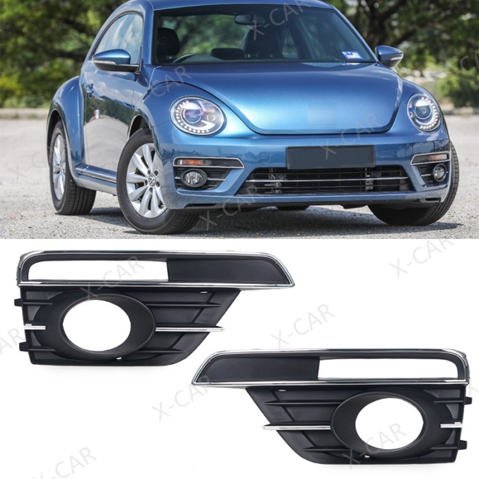 For VW Beetle 2016 2017 2018 2019 Front Bumper Fog Lamp Light Cover Frame Grille 5C5854662J 5C58546