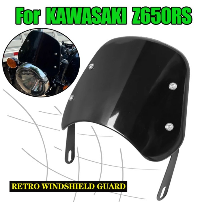 For KAWASAKI Z650RS Z650 Z 650 RS Z 650RS Motorcycle Retro Windscreen Windshield Wind Screen Deflec