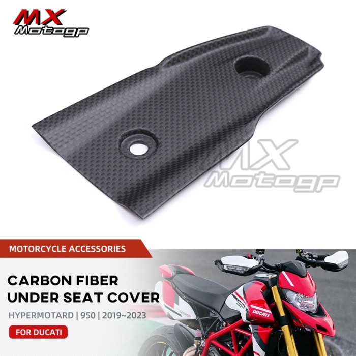 For DUCATI Hypermotard 950 SP RVE 2019-2023 Motorcycle Carbon Fiber Under Rear Seat Covers Lower Un