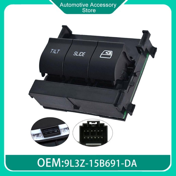 9L3Z-15B691-DA 9L3Z15B691DA Overhead Sunroof Switch for 2011-2016 Ford F250 F350