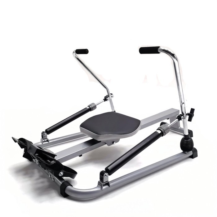 fitness Rowing Machine Foldable for Home Use Hydraulic Rowing Machine with LCD Monitor for Full Bod