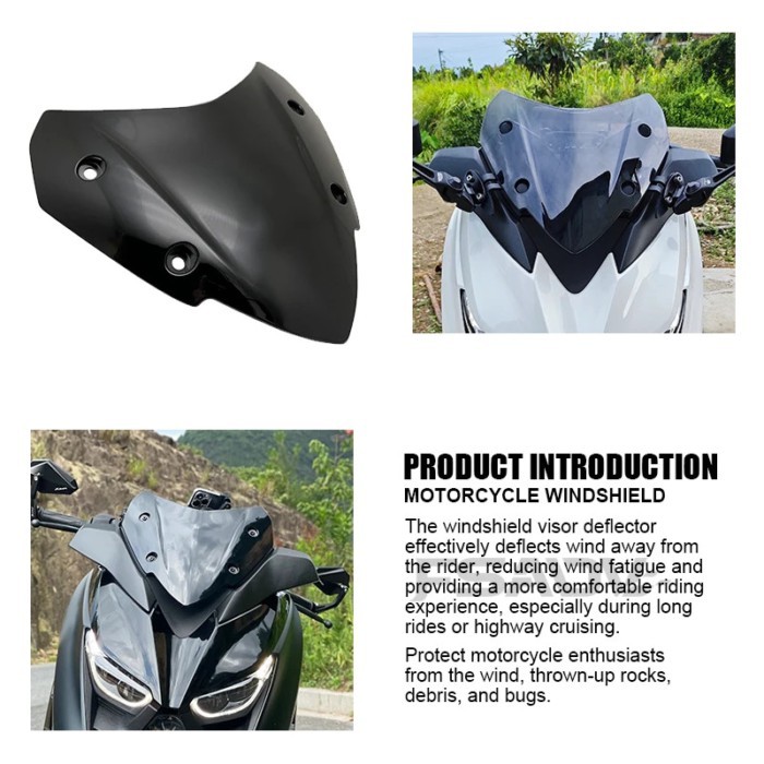 For YAMAHA XMAX125 XMAX250 XMAX300 XMAX 300 2017-2022 2018 2019 2020 2021 Motorcycle Windshield Vis