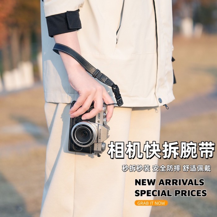 เหมาะสำหรับ Canon r8/r7 สายรัดข้อมือ Sony ZVE10a7c รุ่นที่สอง Fuji xt5xh5 Nikon Z30 lanyard