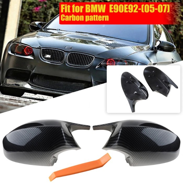 Side Wing Rearview Mirror Cap Mirror Cover Fit For BMW E90 E91 2005-2007 E92 E93 E81 E82 E88 E87 E8