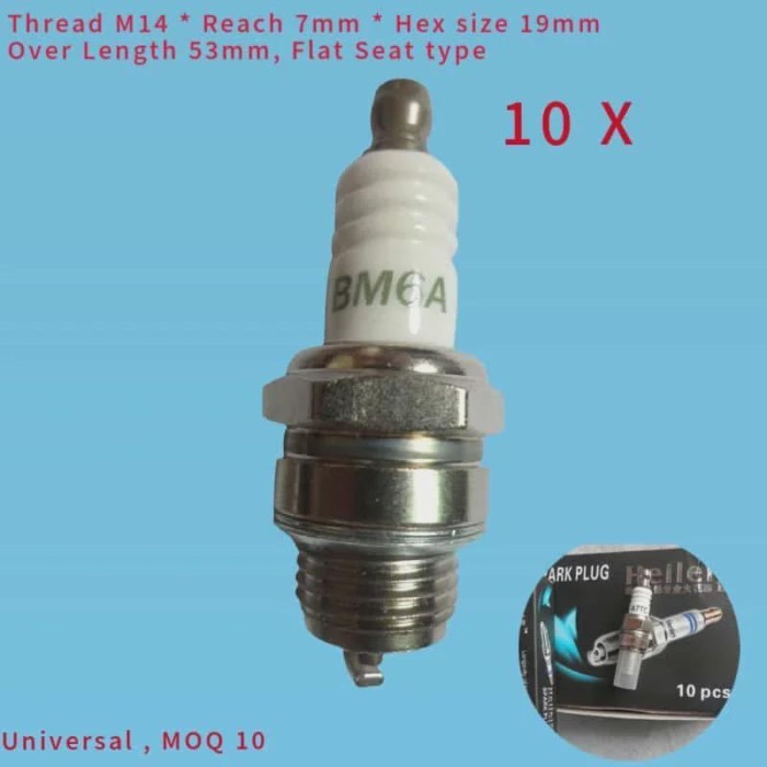 10 X BM6A SPARK PLUG L6 M7 WSR6F CJ8 L7TC BPMR7 FOR STIHL OLEO-MAC EFCO ECHO SHINDAIWA MITSUBISHI H