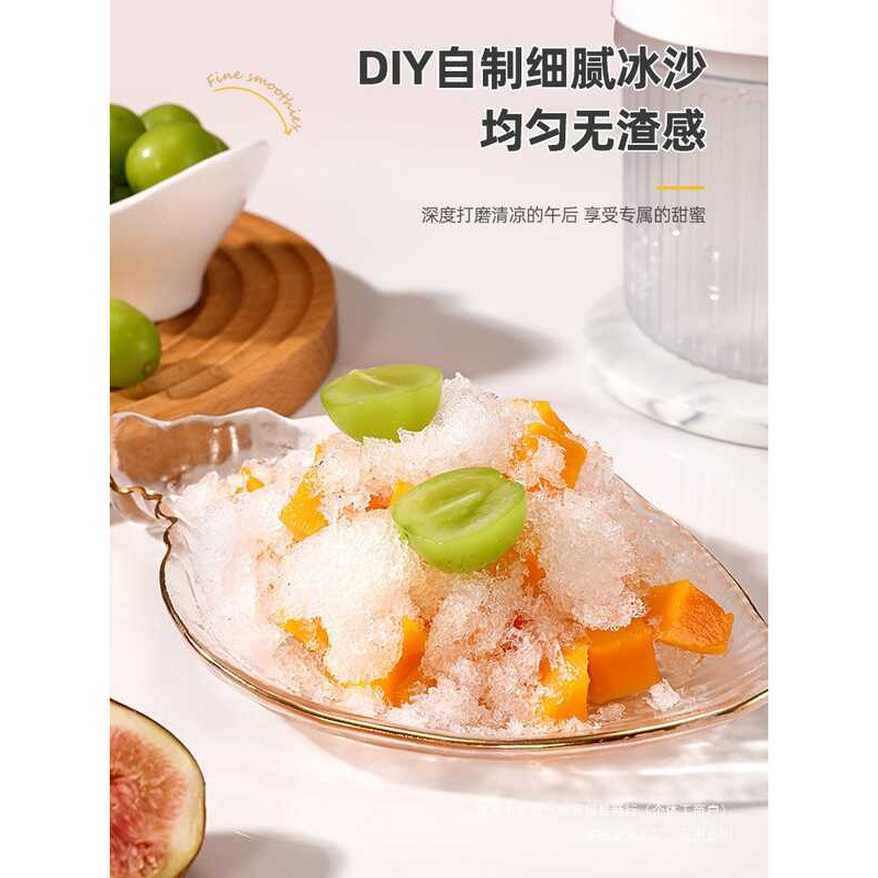 เครื่องคู่มือ Hail Ice Machine Smoothie Maker Stall Cotton Small Smoothie Maker Ice Shaver Hand-Cran