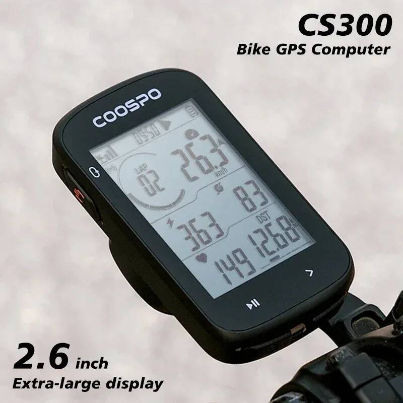 Coospo CS300 GPS จักรยานคอมพิวเตอร์รอบไร้สาย Speedometer จักรยานนาฬิกาจับเวลาดิจิตอลขี่จักรยานวัดระย