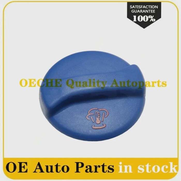 1P For VW Corrado Golf Jetta Passat Polo Transporter Blue Radiator Coolant Reservoir Tank End Cap C