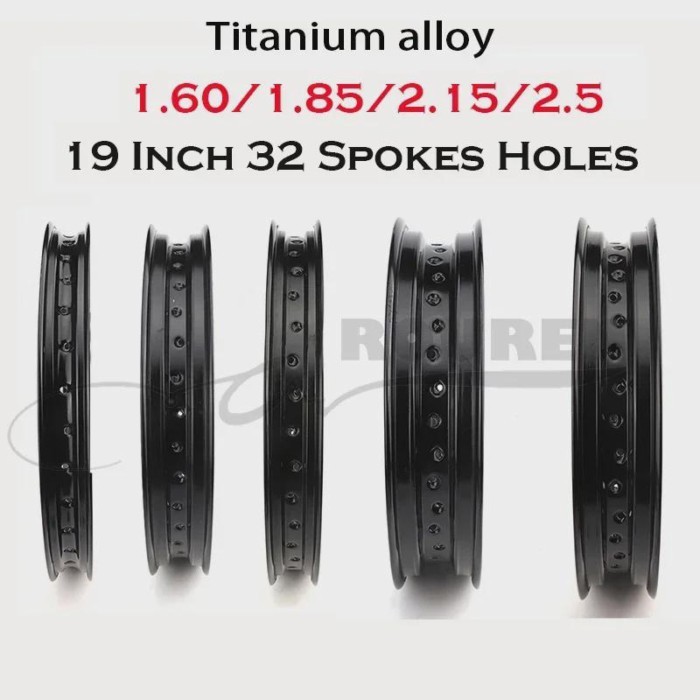 19 Inch 1.60*19 Motorcycle 2.15*19 Wheel Rims Circle 32 Spokes Holes Aluminum Alloy 1.85*19 1.85X19