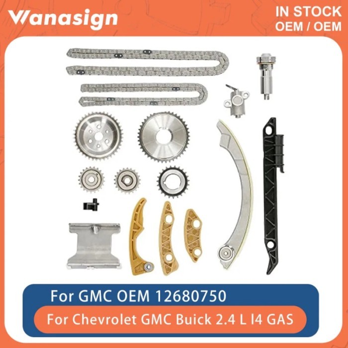 Engine Timing Chain Kit Fit 2.0 2.2 2.4 L For Chevrolet Buick GMC Malibu Equinox LE5 LE9 2.0L 2.2L