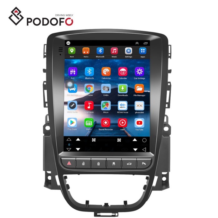Podofo 2+32 Android Car Radio For Opel Astra J/Buick EXCELLE Verano 2010-2014 9.7" Vertical Screen