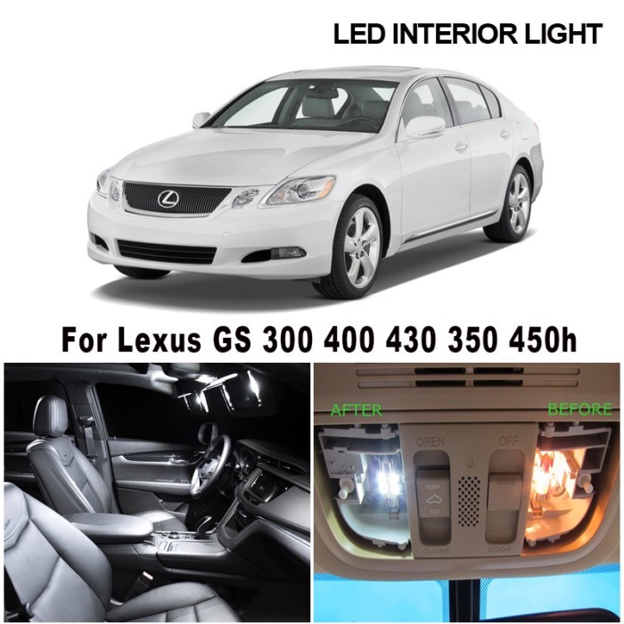 Canbus LED Interior Light Kit For Lexus GS 300 400 430 350 450h 250 200t GS300 GS350 GS400 GS430 GS