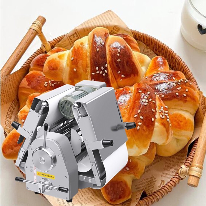 Bread Making Machine Bakery Croissant Dough Sheeter Puff Pastry Dough Flattening Machine Bread Doug