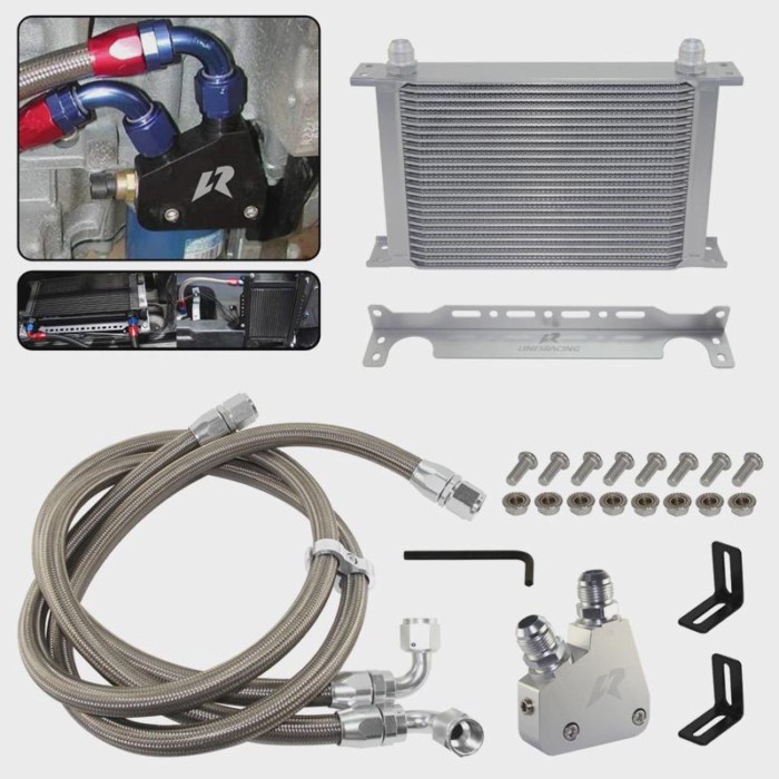 19/22/25 Row for Camaro Firebird Oil Cooler Kit 98-02 LS1 LS2 LS3 LS6 Cadillac CTS-V 04-06 Corvette