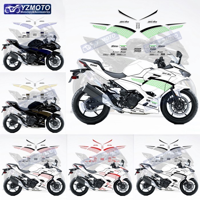 For Kawasaki NINJA400 ZX-4R ZX4R ZX-25R ZX25R Motorcycle Sticker Accessories Decoration Fairing Dec