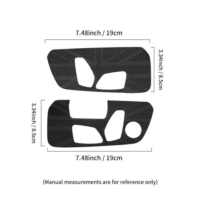 2PCS PU Leather Seat Adjustment Panel Decorative Sticker For BMW MINI JCW Countryman U25 Car Interi