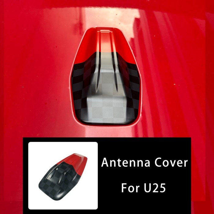 The Black Flag Car Exterior Trim Antenna Cover Sticker For MINI Countryman JCW U25 Car-Styling Acce