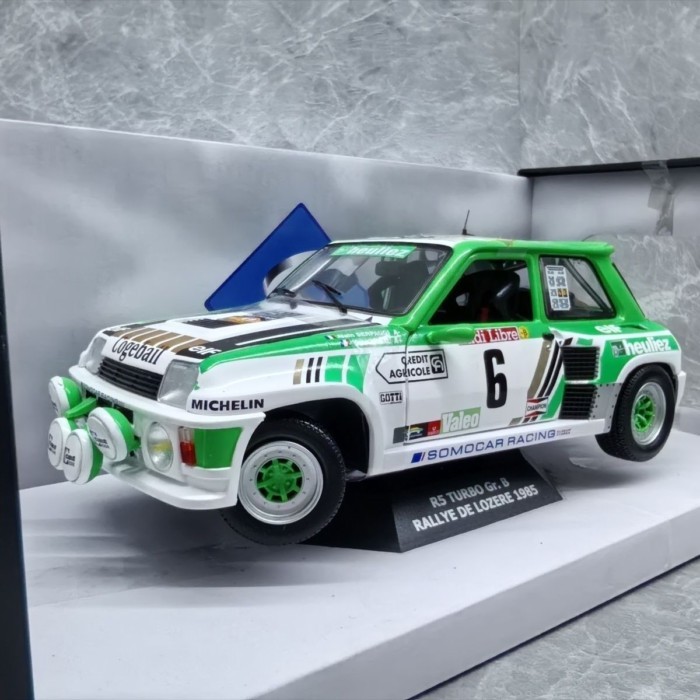 SOLIDO 1/18 RENAULT R5 TURBO #6 1985 โมเดลแข่งเรโนลต์ โลหะผสมสองประตู