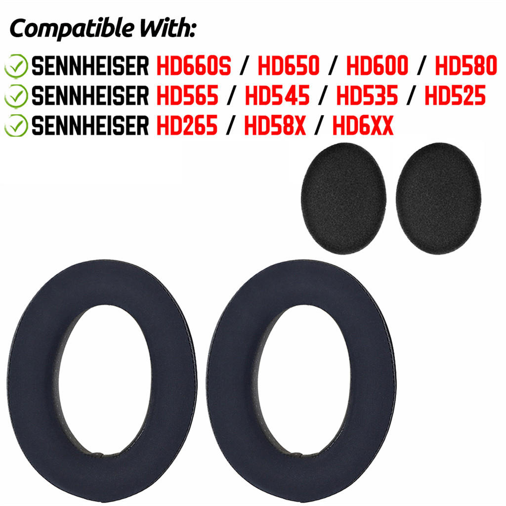 สําหรับ Sennheiser HD265 HD525 HD535 HD545 HD565 HD580 HD600 HD650 HD660S HD58X HD6XX หูฟัง Cooling เจล EarPads แถบคาดศีรษะเบาะฟองน้ําชุดหูฟัง Earmuffs เปลี่ยนฝาครอบ