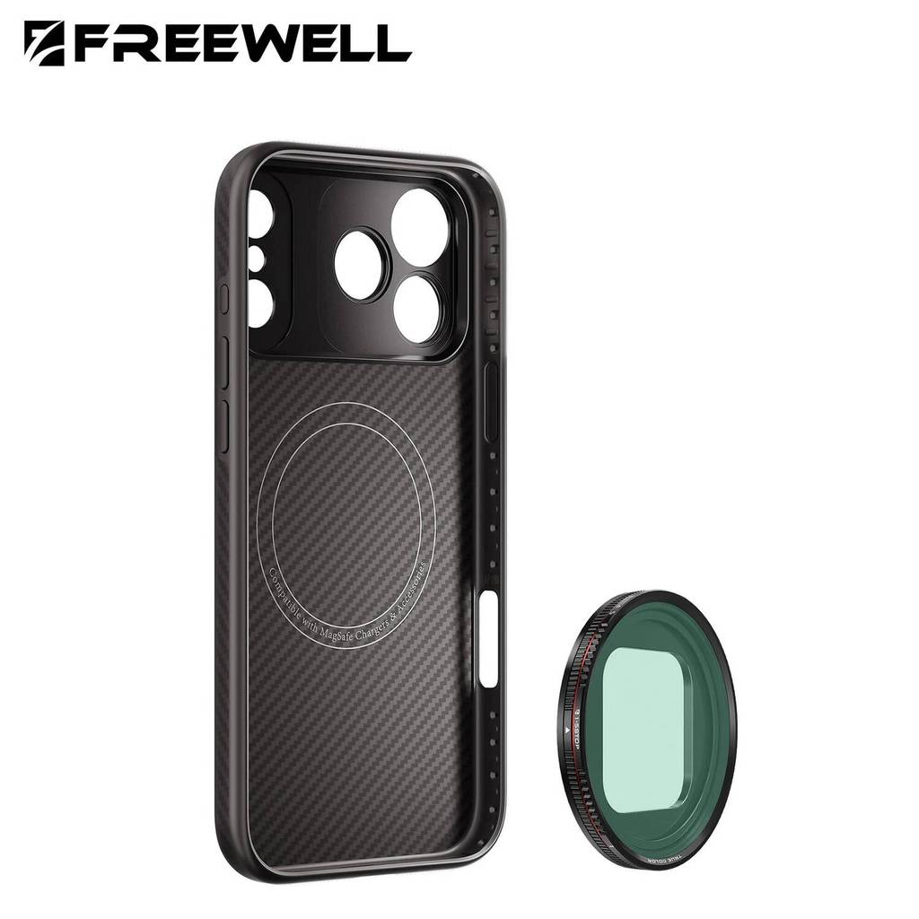 Freewell Sherpa Basic Kit VND Filter และ 17 มม.เคสโทรศัพท์สําหรับ iPhone 17/16/15/14/13 Pro & PRO Ma