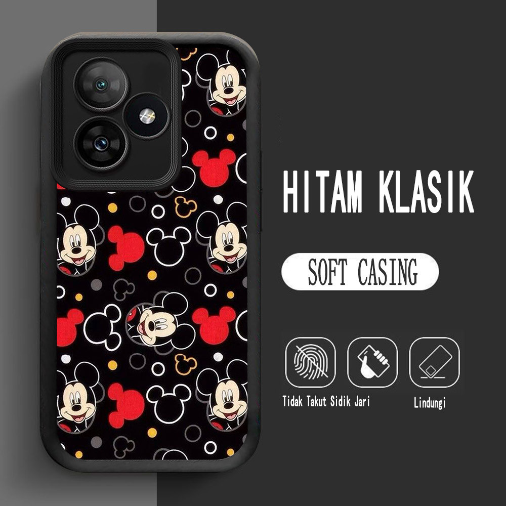 Y-11 Mickey ปลอกซิลิโคนสําหรับ Xiaomi Redmi 13X 13 POCO F6 X5 F5 Turbo 3 5G กรณี