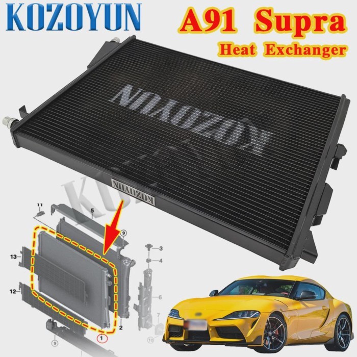 Intercooler Heat Exchanger for Toyota GR Supra A90 A91 B58 B48 3.0T 2.0T 19+