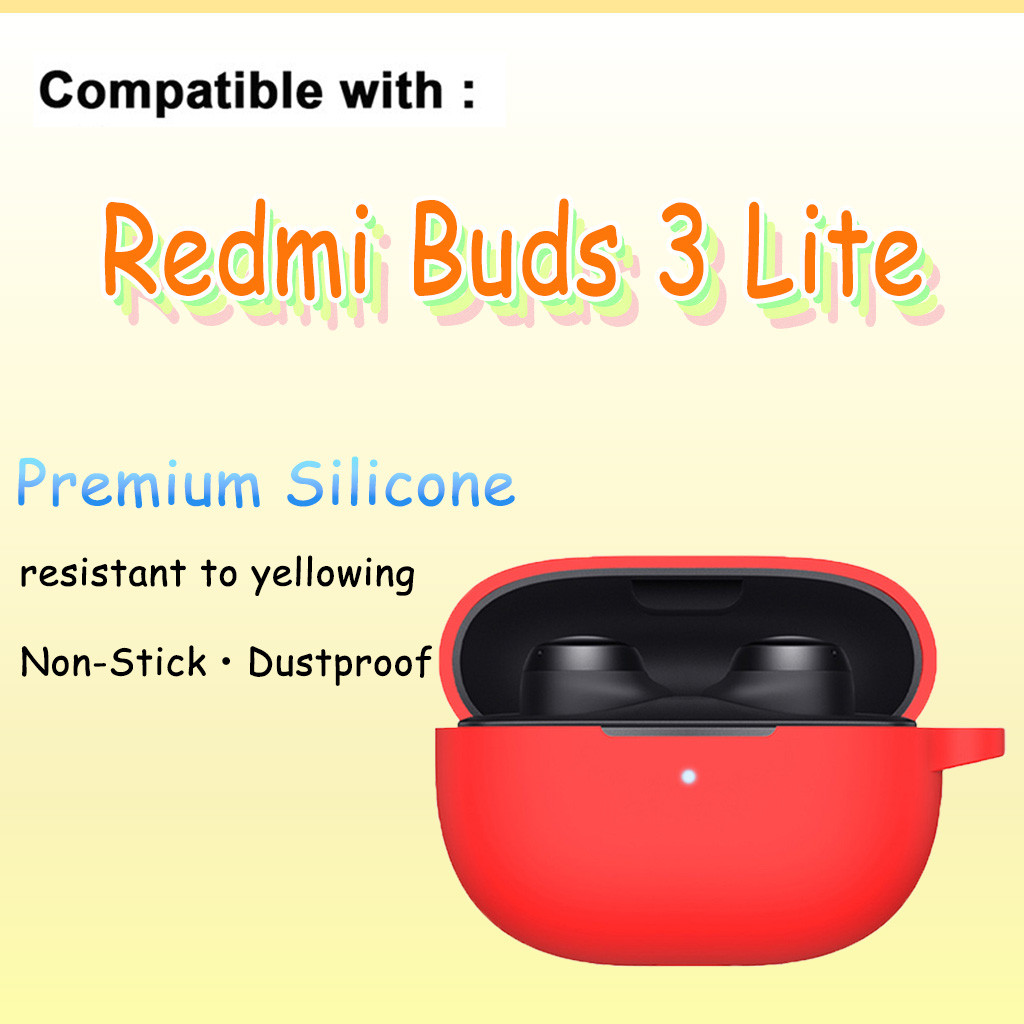 สําหรับ Redmi Buds 3 Lite เคสซิลิโคนกันกระแทกพร้อมพวงกุญแจ