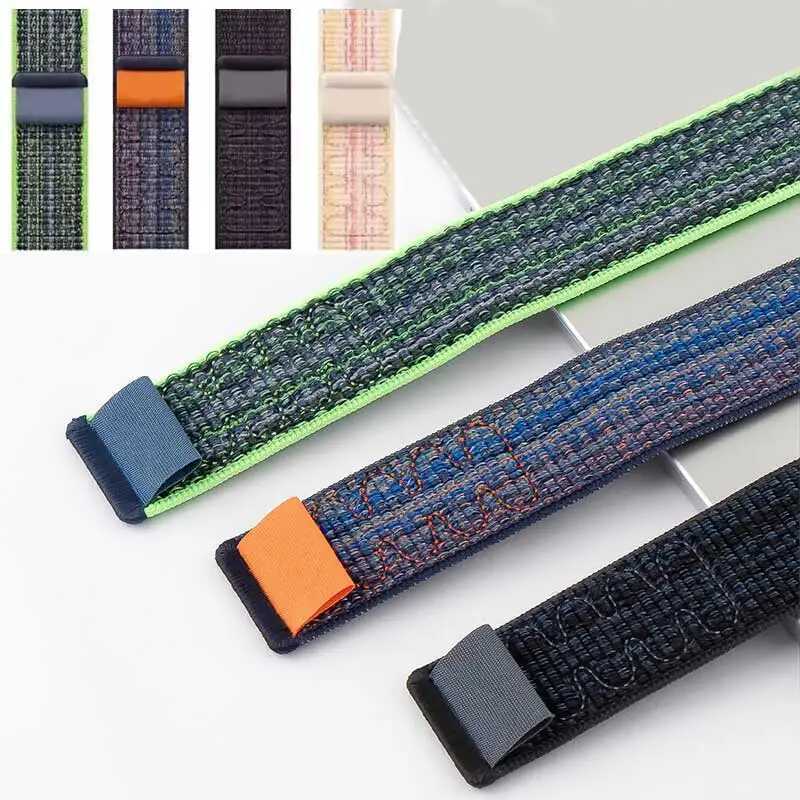 C AA NEW Nylon Sport Strap For Watch Band 4Mm For Nikの Loop Bracelet Iwatch S10 8 7 6 5 4 3 Se2 Ult