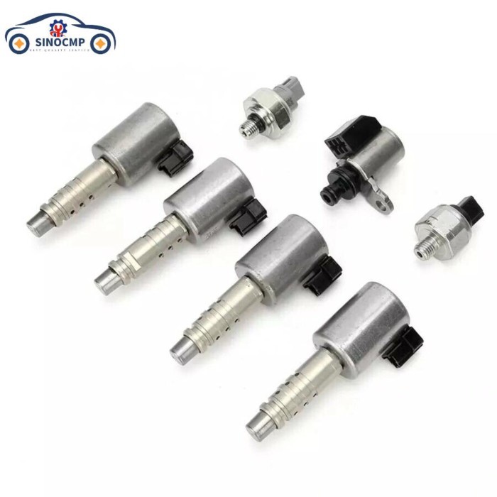 RE0F10D JF016E JF017E CVT8 7PCS Transmission Solenoid Kit W/ Pressure Sensor For Nissan Chevrolet M