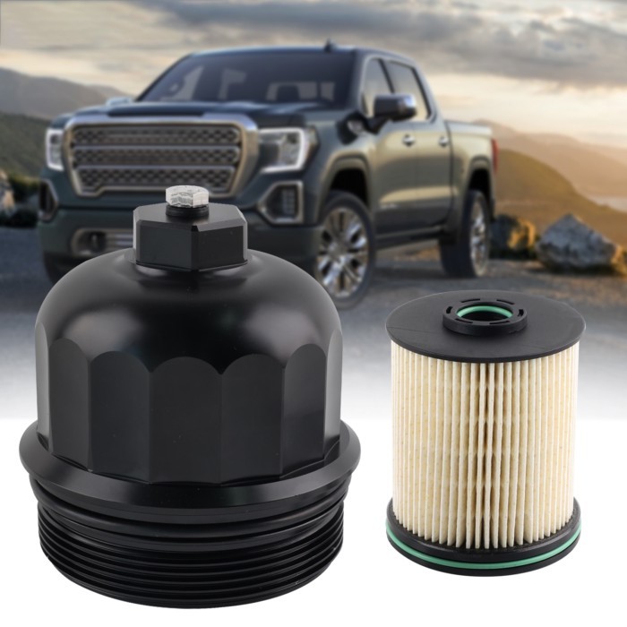 Upgraded Aluminum Engine Oil Filter Housing for Duramax 6.6L 2017-2020 Chevy/GMC L5P TP1015 Fuel Fi