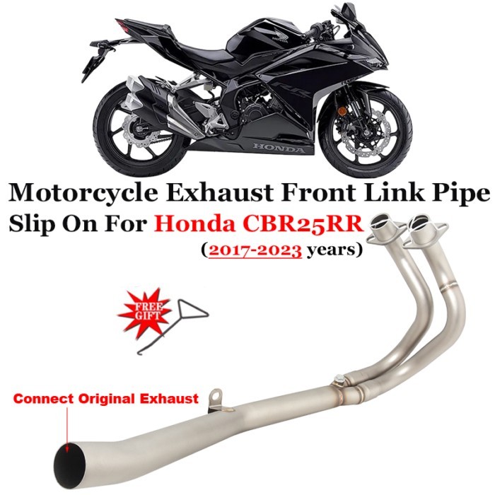 Slip On For HONDA CBR250RR CBR 250RR 2017 - 2023 Years Motorcycle Exhaust System Escape Front Link
