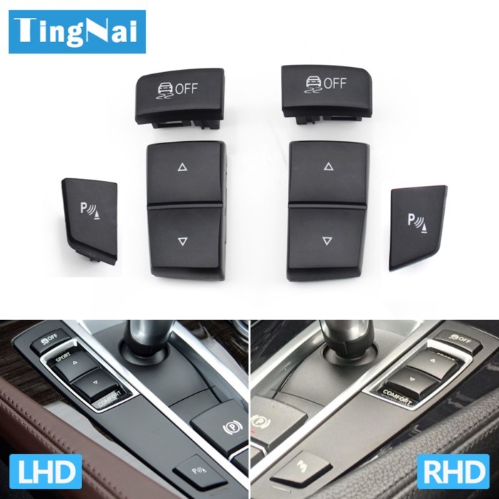 LHD RHD Car Antislip OFF Sport Comfort Model Radar Parking Switch Button For BMW 5 6 X3 X4 Series F