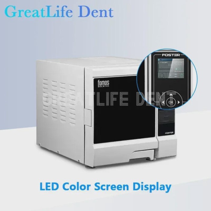 GreatLife Dent Dental Class B Autoclave FOSTER PLUS 8L 12L Surgical Autoclave Steam Sterilizer Disi