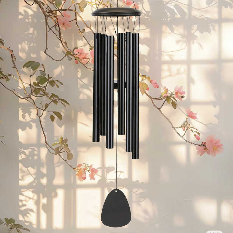 26in โลหะ Wind Chimes เพลง Wind Chimes ท่ออลูมิเนียม Wind Chimes ของขวัญกลางแจ้ง Terrace ผ้าม่านที่ร