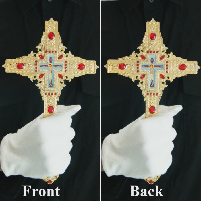 Orthodox Cross For Hand Blessing Articulos Religiosos Decoration Catolicos Church Cruz Pectoral
