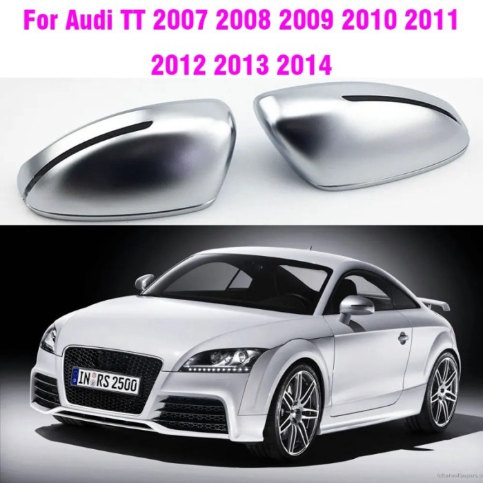 Replace Chrome Car Rear View Rearview Mirror Cap Side Wing Cover Car Styling For Audi TT TTS MK2 8J