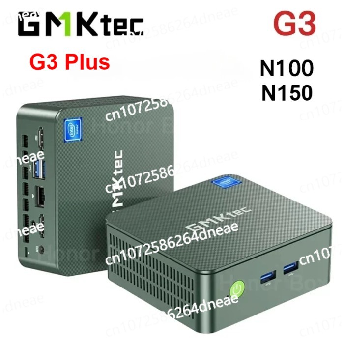 DDR4 16GB 512GB NVMe SSD WIFI6 BT5.2 Desktop Gamer Computer GMKtec G3 Plus Twin Lake N150 MINI PC G