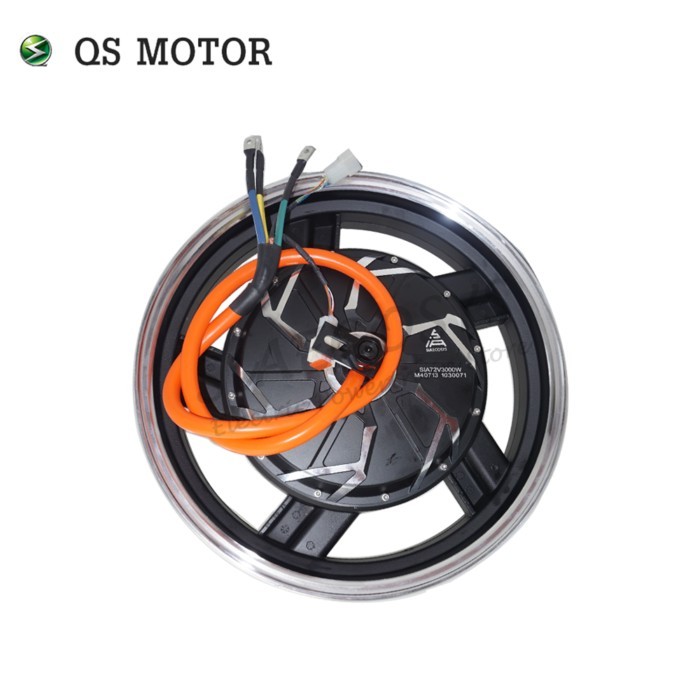 QS 17*3.5inch 3kW 3000W 260 40H V3/V4 Big Slot BLDC Electric Scooter Motorcycle in Wheel Hub Motor
